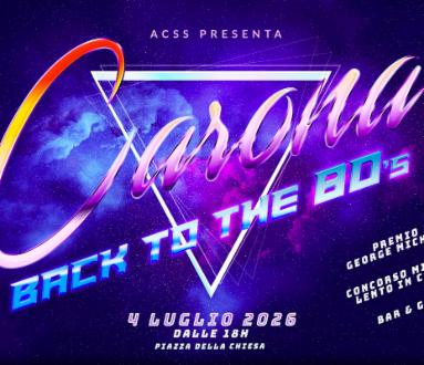 Carona BACK TO THE 80's