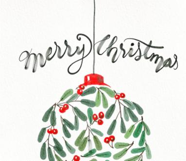 Calligrafia creativa per Natale